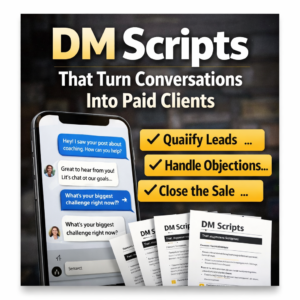 DM Scripts That Turn Conversations Into Paid Clients