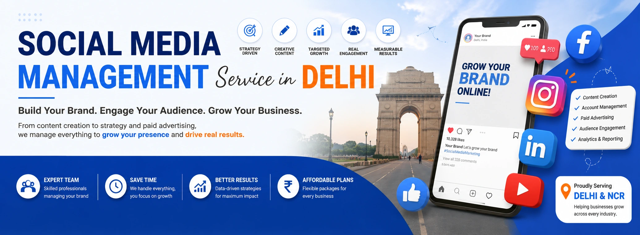 social media management service in delhi
